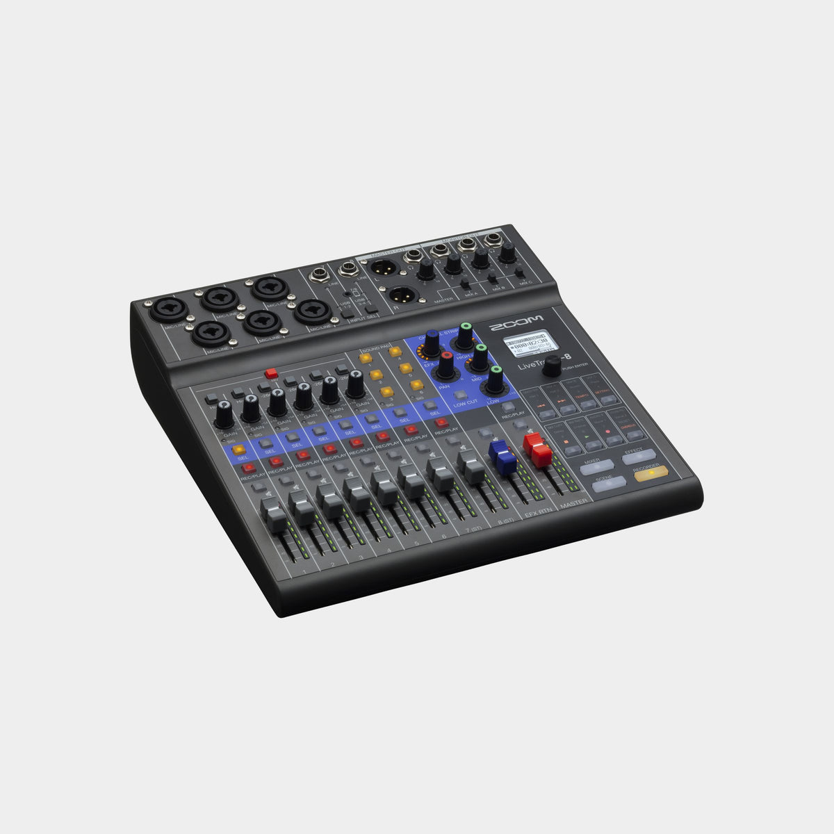 Zoom LiveTrak L-8 Multitrack Recorder, product view