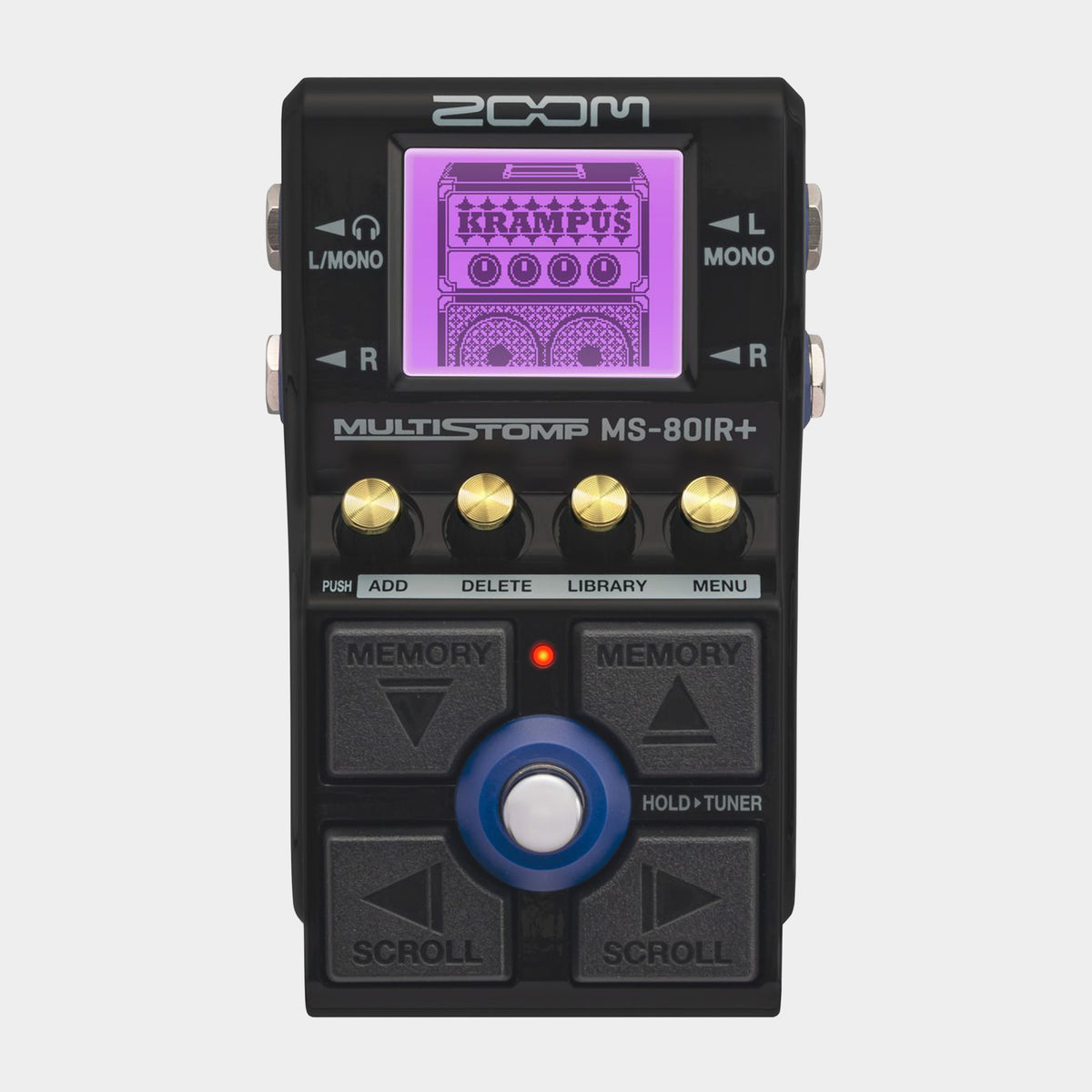 Zoom MS-80IR+ Multistomp Amp Modeler Pedal, product view
