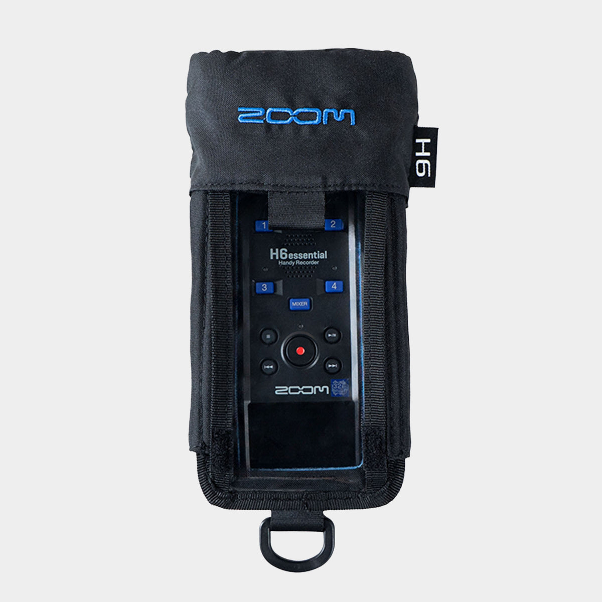 Zoom PCH-6 protective case shown fitted to an H6essential recorder; recorder not included